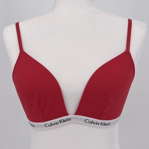 Calvin Klein Intimates Red White Bra Women’s Size Medium - Picture 1 of 9